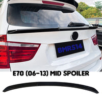 Rear Mid Trunk Spoiler BMRS14 Compatible With BMW E70 (2006-13)