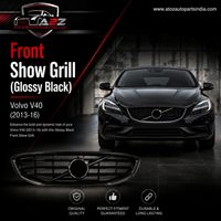 Front Show Grill (Glossy Black) 31283762 Compatible With Volvo V40 (2013-16)