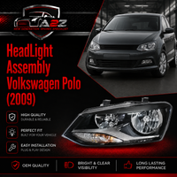 Head Light Set Left 6R1941007 & Right 6R1941008 Compatible With Volkswagen Polo (2009)