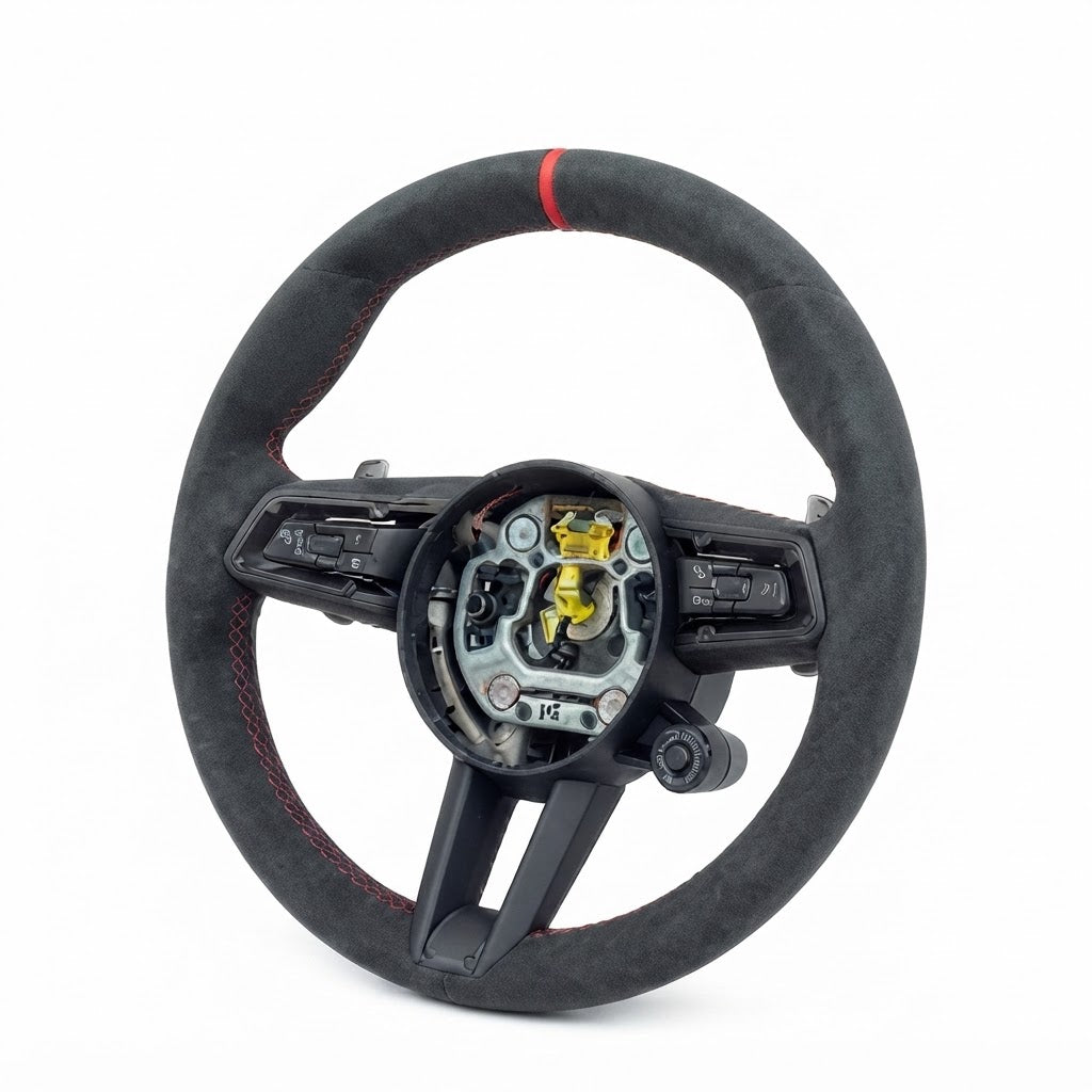 Porsche Race-Tex Steering Wheel Compatible With Porsche All Model