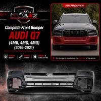Front Rear Bumper 4M0807096A 4M0807065D Compatible With AUDI Q7 (4MB, 4MG, 4MQ) (2016-21) Tag No.117