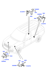 Rear Left Height Level Sensor LR033257 Compatible With LAND ROVER RANGE ROVER IV (L405) & RANGE ROVER SPORT II (L494)