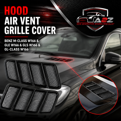 Hood Air Vent Grille Cover Left 1668800105 & Right 1668800205 Compatible With MERCEDES BENZ  M-CLASS W166 & GLE W166 & GLS W166 & GL-CLASS W166