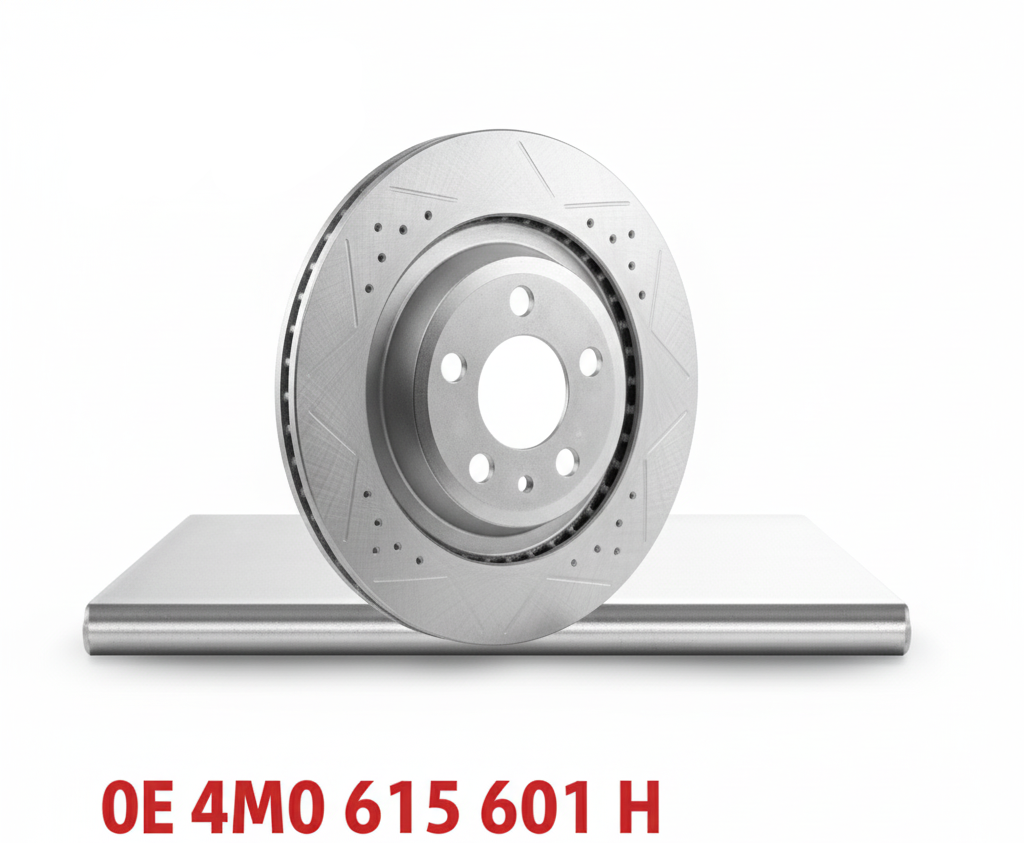 Rear Brake Disc 4M0615601H Compatible With Bentley Bentayga