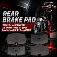 Rear Brake Pad 34216870552 2470401 P060101 Compatible With BMW 3 Series G20 G80 G28 & 5 Series G30 F90 & 6 Series Gran Turismo G32 & 7 Series G11 G12