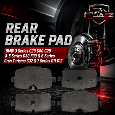 Rear Brake Pad 34216870552 2470401 P060101 Compatible With BMW 3 Series G20 G80 G28 & 5 Series G30 F90 & 6 Series Gran Turismo G32 & 7 Series G11 G12