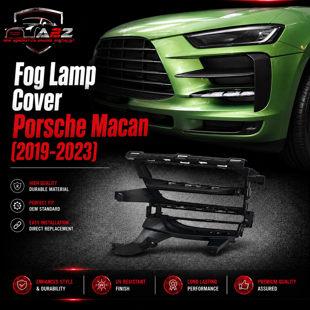Fog Lamp Cover Left 95B807681E1E0 & Right 95B807682E1E0 95B807681H1E0 Compatible With Porsche Macan 2019-2023 Tag No.173