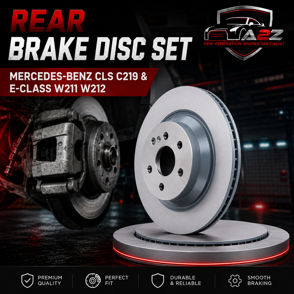 Rear Brake Disc Set 0004230912 A0004230912 A2114230912 Compatible With MERCEDES-BENZ CLS C219 & E-CLASS W211 W212