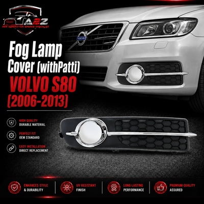 Fog Lamp Cover Left 30790917 & Right 30790918 Compatible With VOLVO S80 (2006-2013) Tag No.884