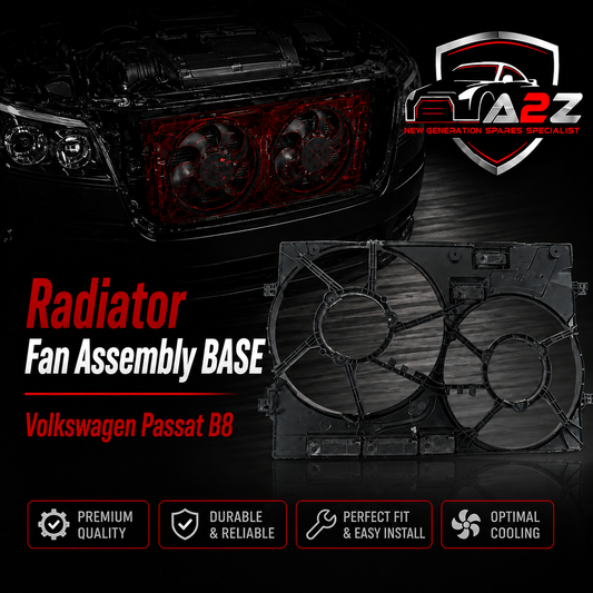 Radiator Fan Assembly Base 3Q0121205 5Q0959455BJ 5Q0959455AH Compatible With Volkswagen Passat B8 (2015-2019)