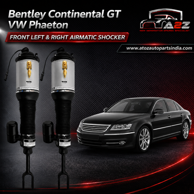 Front Air Shock Absorber/Air Suspension Strut Left 3D0616039D & Right 3D0616040D Compatible With Bentley Continental GT VW Phaeton 2003-2012