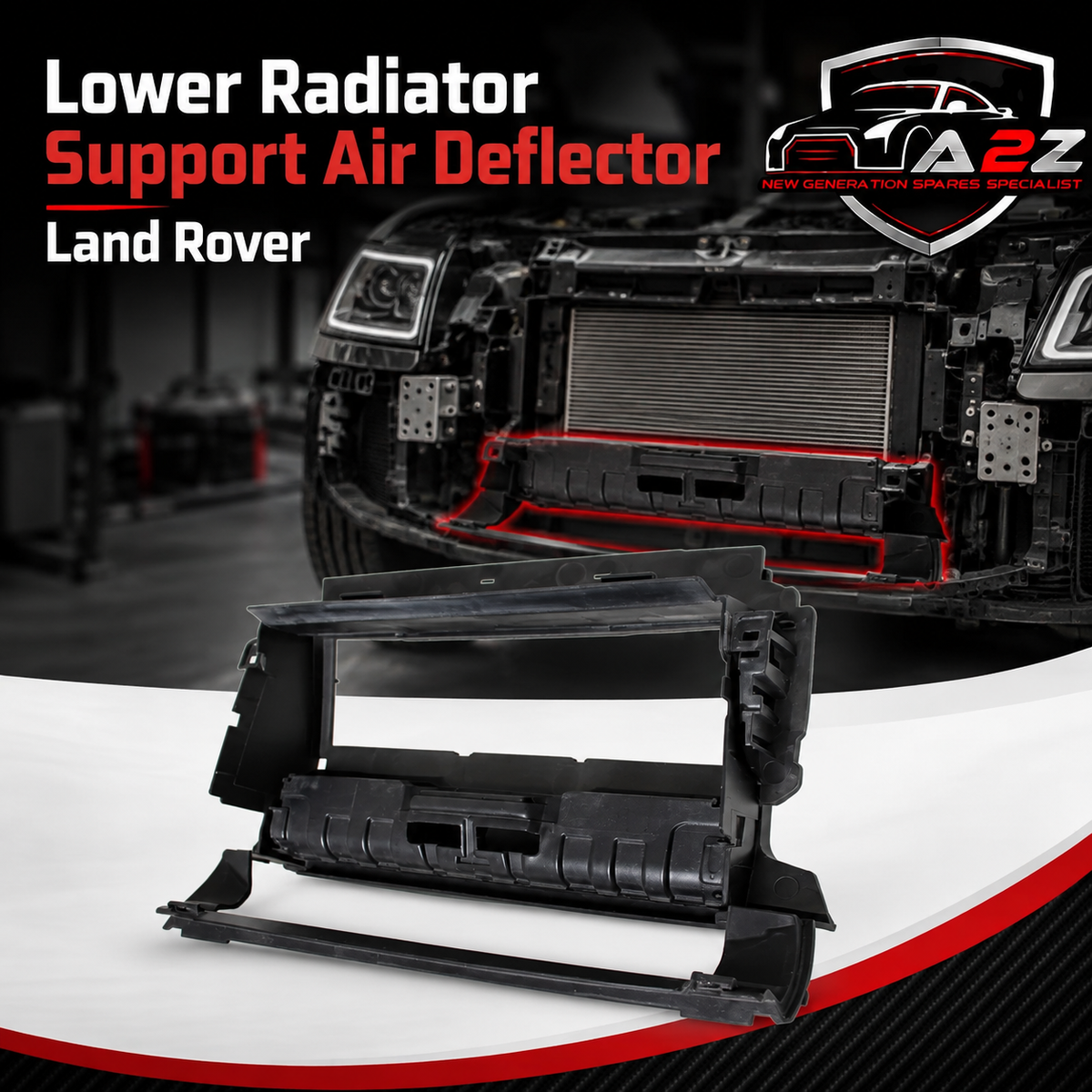 Lower Radiator Support Air Deflector LR000885 Compatible With Land Rover