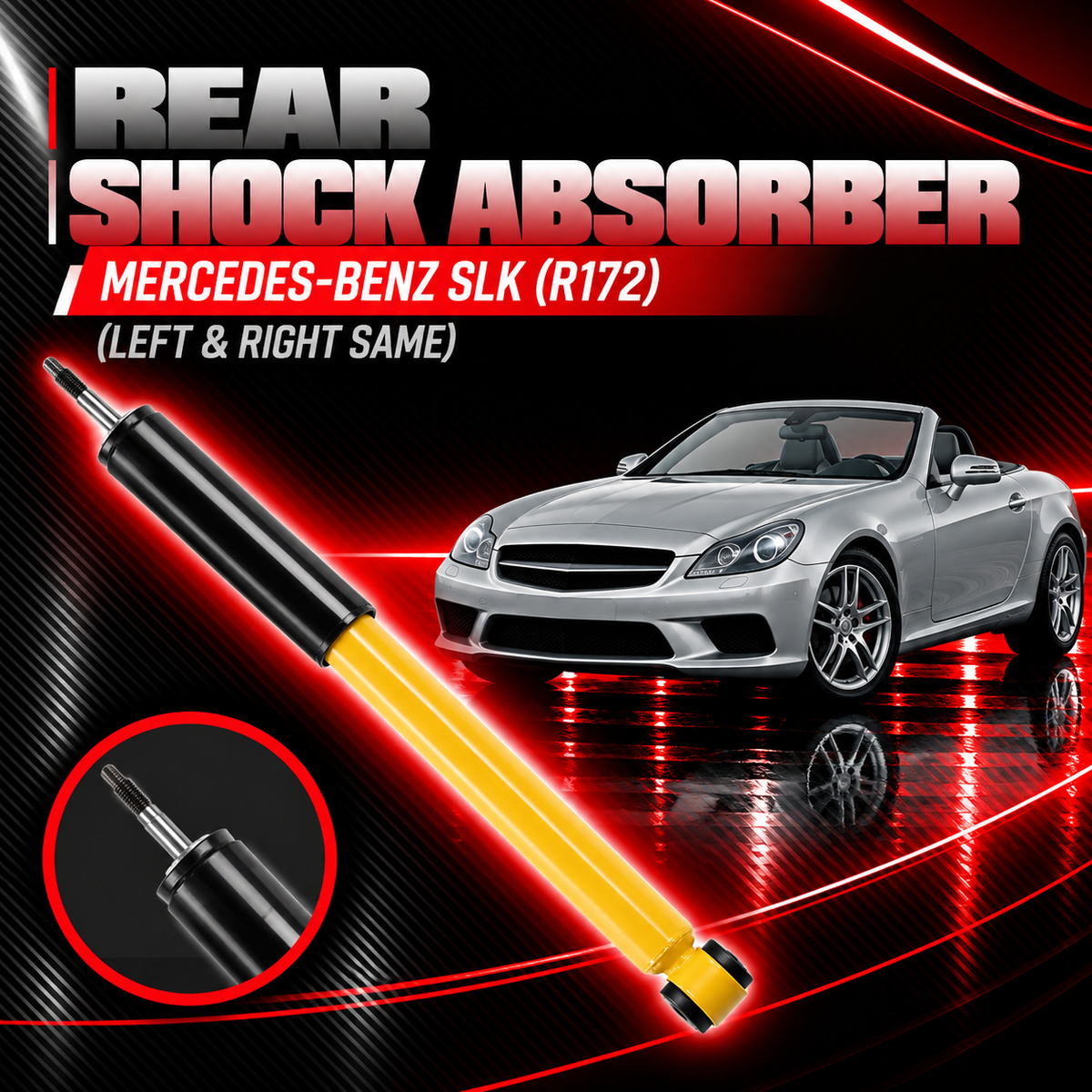 Rear (Left & Right Same) Shock Absorber 1723202830 Comaptible With Mercedes Benz 172