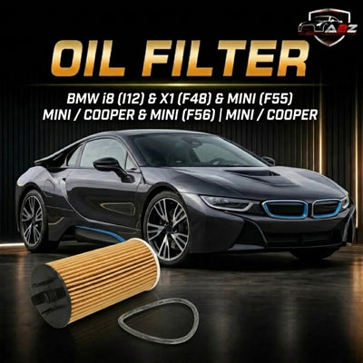 Oil Filter 11428570590 & E833H D321 & OX815 11428575210 Compatible With BMW i8 (I12) & X1 (F48) & MINI  (F55) | MINI / COOPER & MINI (F56) | MINI / COOPER Tag : 83