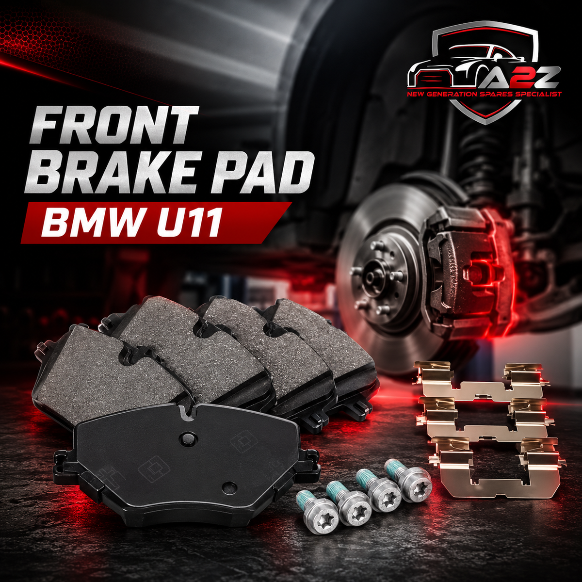 Front Brake Pad 2669501 34106897141 34108852291 6897141 8852291  Compatible With BMW U11