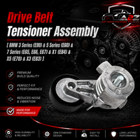 Belt Tensioner With Pulley 11287530314 11287535860 11288624196 Compatible with BMW 3 Series (E90) & 5 Series (E60) & 7 Series (E65, E66, E67) & X1 (E84) & X5 (E70) & X3 (E83)  Tag no: 6