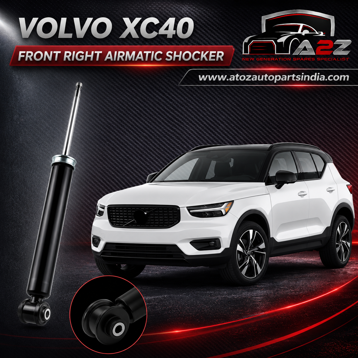 Front Right Air Suspension Shock Absorber Strut 31476294 Compatible With VOLVO XC40
