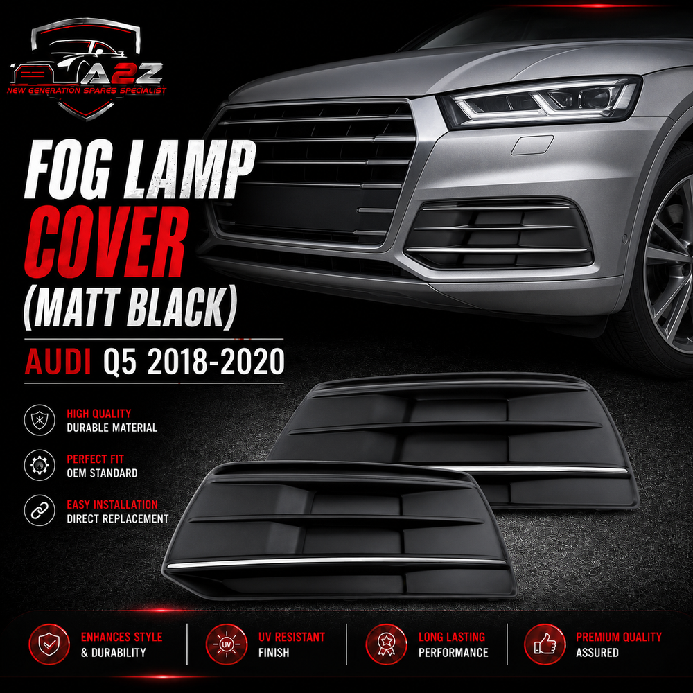 Fog Lamp Cover Compatible With AUDI Q5 2018-2020 Fog Lamp Cover Left 80D807681E & Right 80D807682E Tag-FC-97