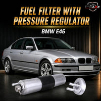 Fuel Filter With Pressure Regulator 13321439407 13327512017 13327512018 13327512019 Compatible With BMW E46