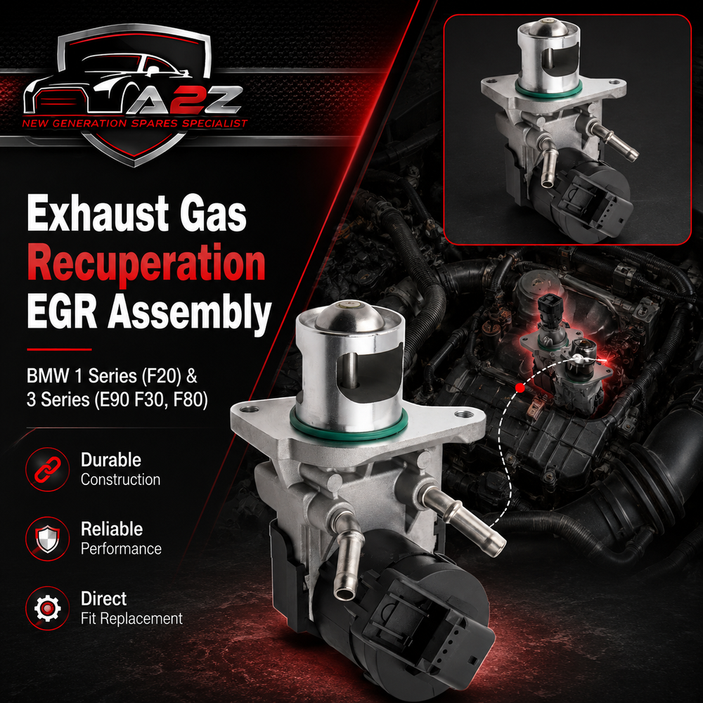 Exhaust Gas Recuperation EGR Assembly 11717810871 11719886714 11718517724 Compatible With BMW 1 Series (F20) & 3 Series (E90 F30, F80) & 5 Series (F10,F07) & 7 Series (F01, F02, F03, F04) & X1 (E84) & X3 F25 & X5 E70 F15 X6 F16 E71