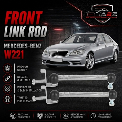 Control Rod Front Stabilizer Sway Bar Links 2213202489 Compatible With Mercedes-Benz CL550 CL600 W221