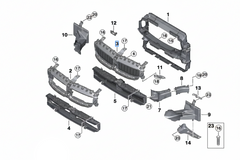 Complete Air Duct With Motor 51745A2DB49 Compatible With BMW 3 SERIES (G20) LCI (2023-2025)
