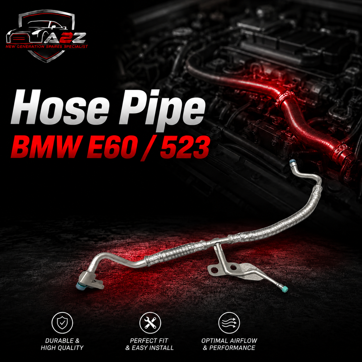 Hose Pipe 64509181829 Compatible With BMW E60 / 523