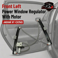 Front Left Power Window Regulator With Motor 8X23F23201AK 8X23F23201AL C2Z31201 C2Z26990 Compatible with JAGUAR XF I (X250)