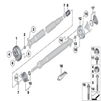 Drive Shaft Center Support Bearing Mount 26127526631 26127597883 26128615621  Compatible With BMW 3 Series E90 & X1 E84