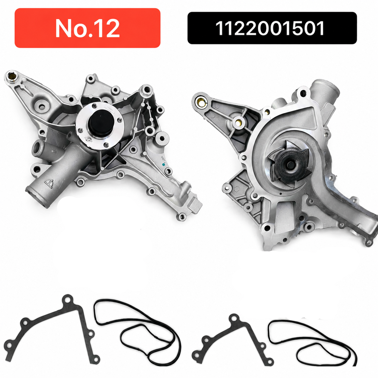 Water Pump 1122001501 A1122001501  1122000501 1122001001 1122001201 1122001501 Compatible With MERCEDES-BENZ C-CLASS W202 W203 E-CLASS W211 Tag-W-12