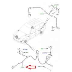 Front Left ABS Wheel Speed Sensor LR081610 HPLA2C204BA  Compatible With LAND ROVER DISCOVERY V (L462) & RANGE ROVER IV (L405) & RANGE ROVER SPORT II (L494)