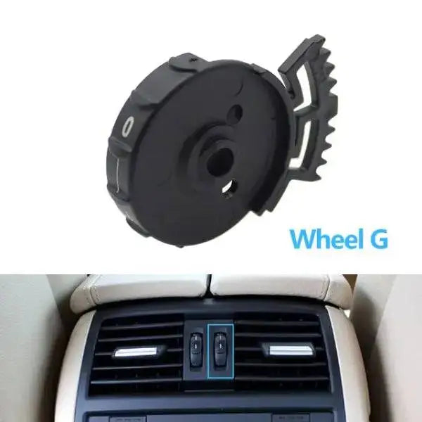 Black Rear Ac vent Rollar 64229172344-C1 Compatible With BMW 5 F10 F11 F18 2010-2017