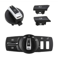 Headlight Switch Cover Panel 4 PCS Set 61316803965 Compatible With BMW 5 Series (F10) 5 Gran Turismo (F07) 7 Series  (F01, F02, F03, F04) X3 (F25)