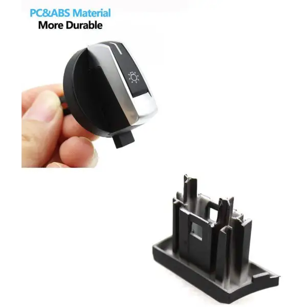 Headlight Switch Cover Panel 4 PCS Set 61316803965 Compatible With BMW 5 Series (F10) 5 Gran Turismo (F07) 7 Series  (F01, F02, F03, F04) X3 (F25)
