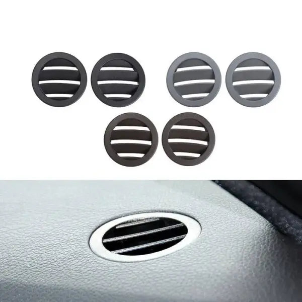 Mercedes Benz 212 Front AC Vent Dashboard Left & Right Set 2128310359 Grey