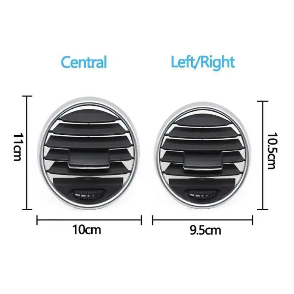 Front Air Vent Grille Outlet Panel 1648302154 Set Compatible With Mercedes Benz GL-Class W164