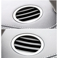 Mercedes Benz 204 Front AC Vent Dashboard Left & Right Set 20468002879F45 Black Round