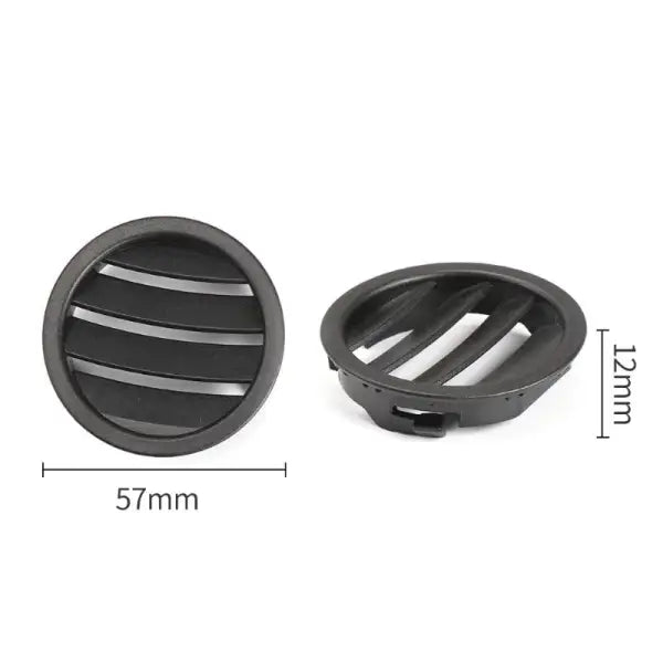 Mercedes Benz 204 Front AC Vent Dashboard Left & Right Set 20468002879F45 Black Round