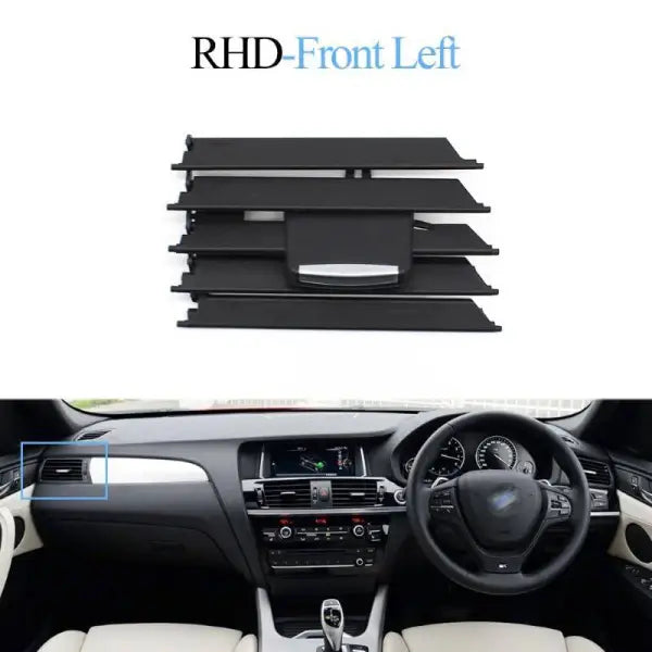 Front Left AC Conditioner Air Vent Grill Outlet Tab Clip Repair Kit 64229184143-F Compatible With BMW X3 F25 Tag-ACR-20