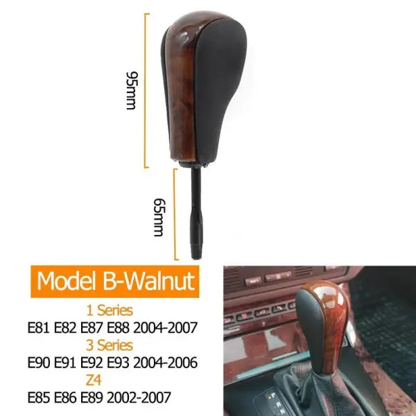 Gear Shifter Knob (Model B) 25167537992 25167570652 Compatible With BMW 3 5 7 X3 X5 Z3 E46 E39 E60 E38 E83 E36 E53