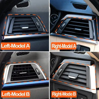 FRONT LEFT AC VENT GRILLE PANEL OUTER FRAME (Black) 64229253218-A Compatible With BMW 3 Series F30 & 3 Series GT F34