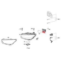 LED Headlight Control Unit A2229000515 A2139002616 A2139005711 A2229003013 A2479004104 A2479004204For MERCEDES-BENZ C-CLASS W205 & E-CLASS W213 & S-CLASS W222 Tag-BL-155