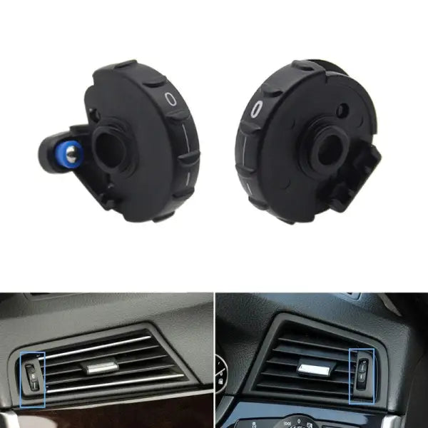 Black Left & Right AC Vent Roller 64229166893-C1 64229166894-C1 Compatible With BMW 5 Series F10 2010-2016