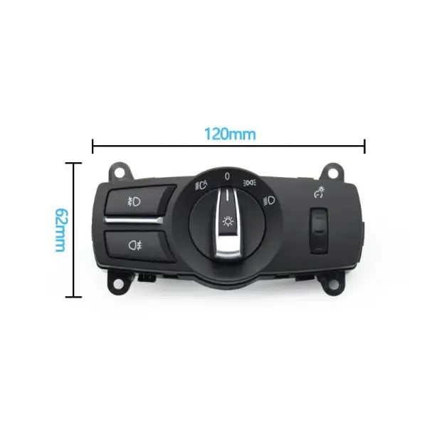 Headlight Switch Knob Assembly 61319192744-A Compatible With BMW 5 Series (F10) & 5 Series  Gran Turismo (F07) & 7 Series (F01, F02, F03, F04) & X3 (F25)