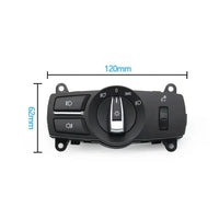 Headlight Switch Knob Assembly 61319192744 61319311218 61316803965 -A Compatible With BMW 5 Series (F10) & 5 Series  Gran Turismo (F07) & 7 Series (F01, F02, F03, F04) & X3 (F25) Tag No.136