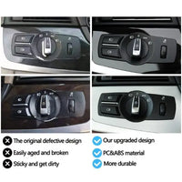 Headlight Switch Knob Assembly 61319192744 61319311218 61316803965 -A Compatible With BMW 5 Series (F10) & 5 Series  Gran Turismo (F07) & 7 Series (F01, F02, F03, F04) & X3 (F25) Tag No.136
