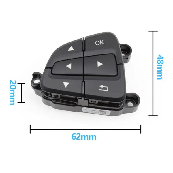 Mercedes-Benz C-CLASS 205/253 Complete Steering Wheel Switch Set (Black-Square) - Left Hand 0999050200 & Right Hand 0999050300 Tag-SW-91