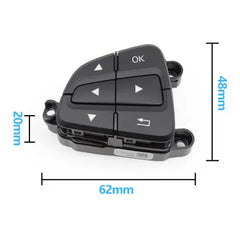 Mercedes-Benz C-CLASS 205/253 Complete Steering Wheel Switch Set (Black-Square) - Left Hand 0999050200 & Right Hand 0999050300 Tag-SW-91