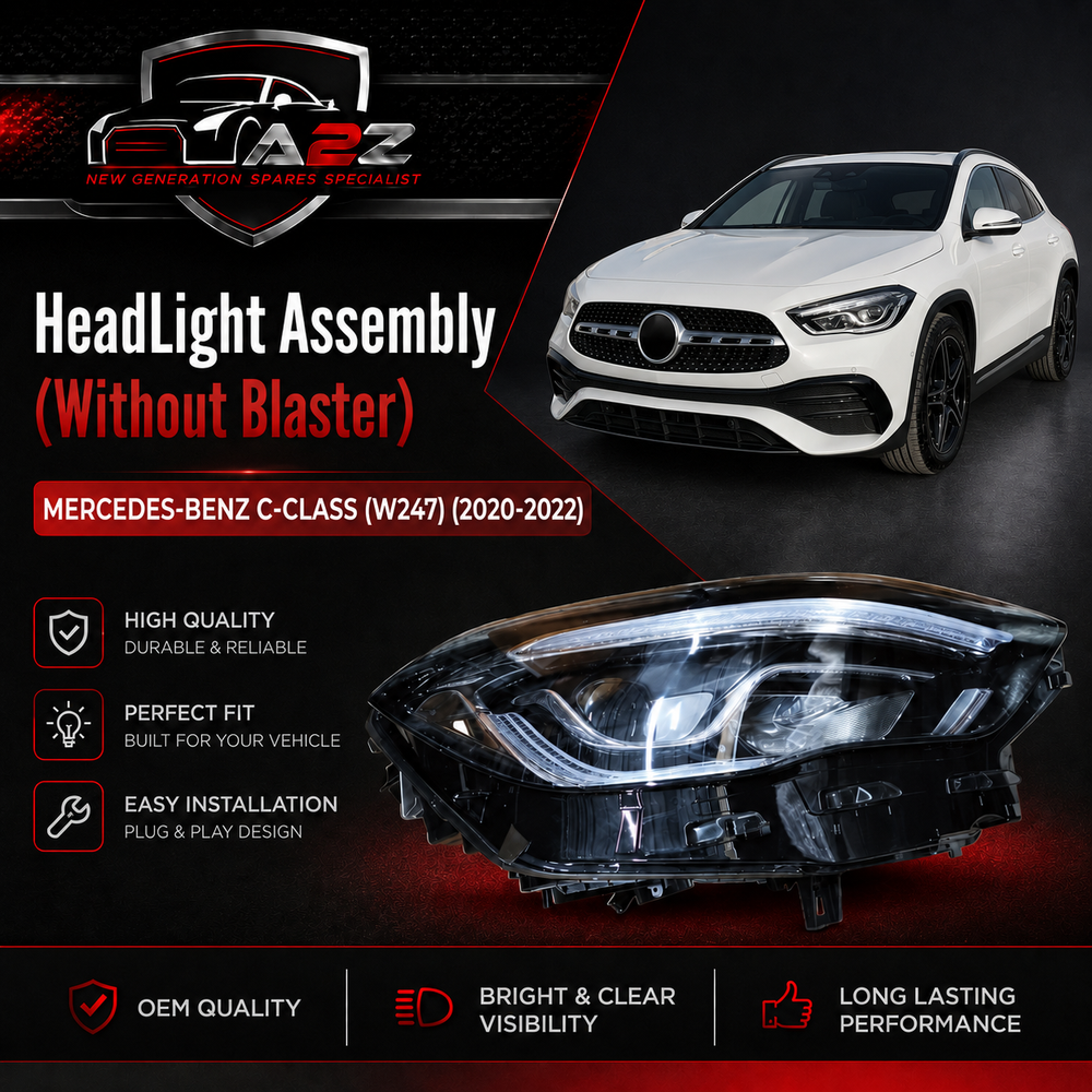 Headlight Headlamp Assy Left A2479068105 & Right A2479068205 (Without Blaster) Compatible With MERCEDES-BENZ C-CLASS (W247) (2020-2022) Tag No.114