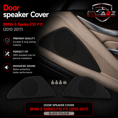 Rear Right Door Speaker Cover Black 51427226464 Compatible With BMW 5 Series F10 F11